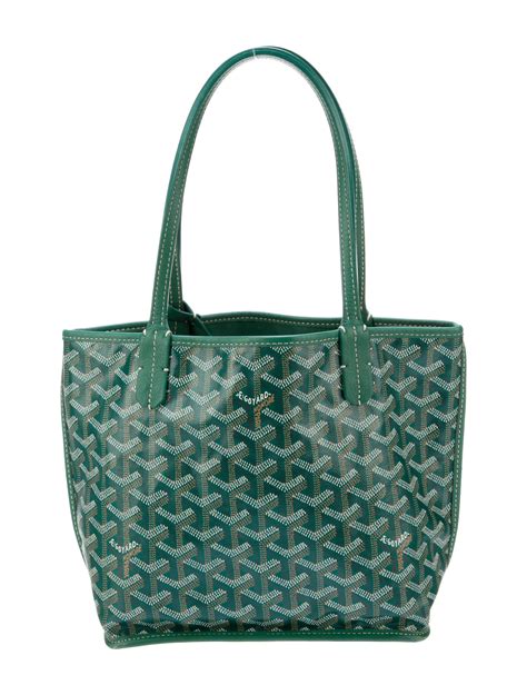 goyard villette tote green|Goyard pm tote price.